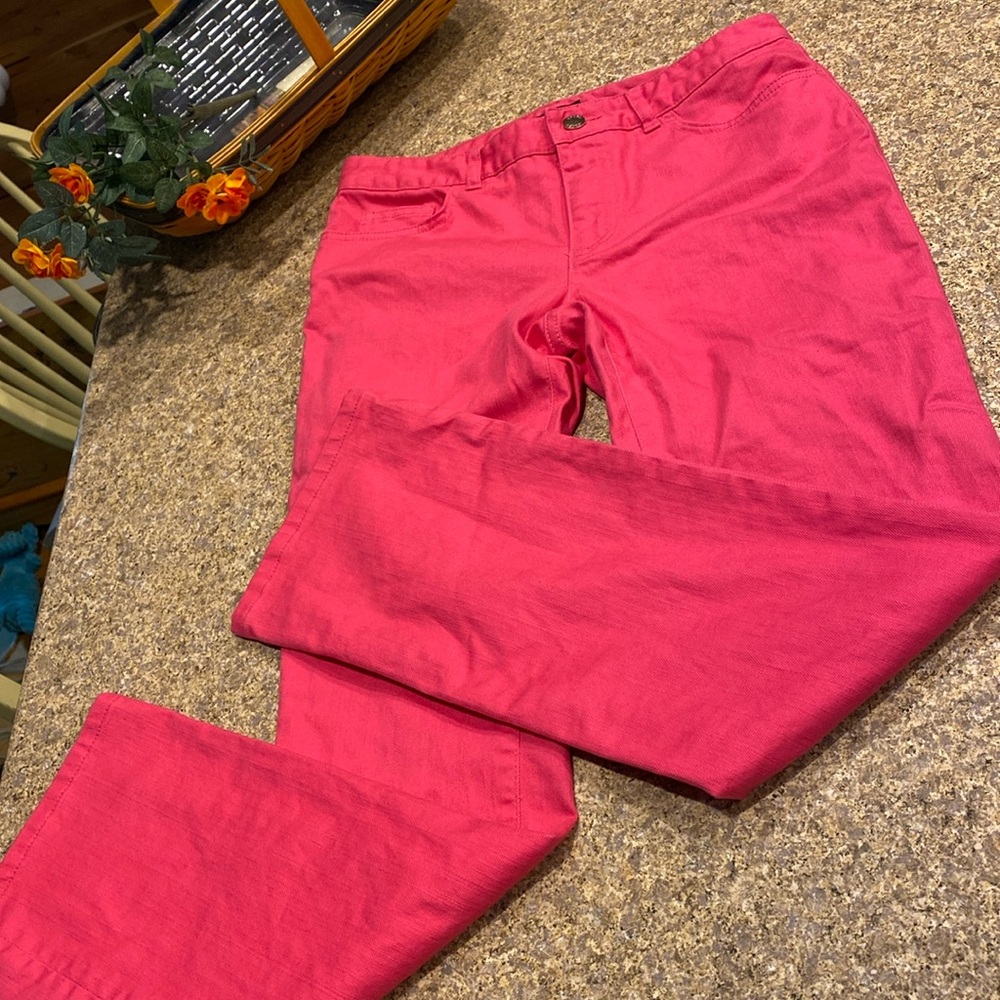 Chaps Pink Madden Straight Jeans Pants Size 6